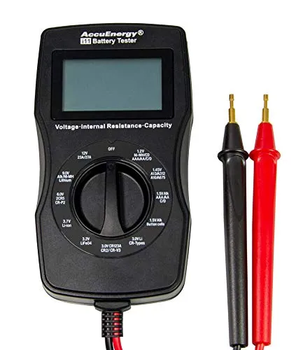 AccuEnergy Battery Tester i11, hochwertiges Batterie- und Akku-Messgerät - Batterietester, präzise Messung von Batterien und Akkus für optimale Leistung und Lebensdauer.