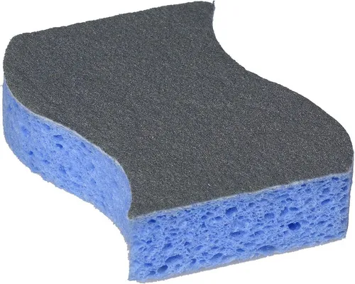 Spontex Polish Edelstahlputz Polierschwamm - Reinigungstücher mit 2-in-1-Funktion: Die reinigungsstarke Polierseite sorgt für strahlenden Glanz auf Edelstahl, Aluminium und Kupfer, während die saugstarke Viskoseseite mühelos Schmutz aufnimmt.