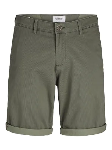 JACK & JONES Male Chino Shorts - Regular Fit - Herren-Shorts in Regular Fit mit mittlerer Taille, aus hochwertiger Baumwolle mit Stretchanteil für optimalen Tragekomfort.