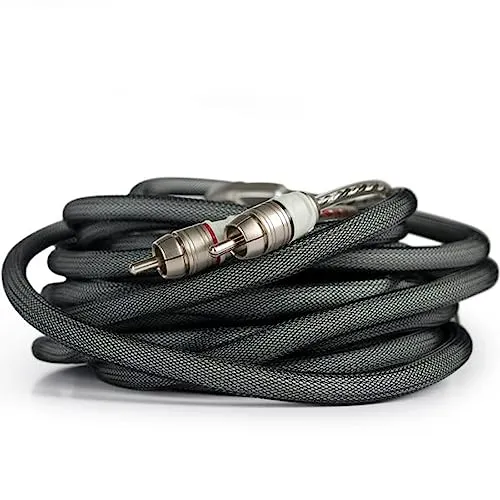 Audison ST2 550.1 2-Kanal Cinchkabel 5,5 m - Hochwertiges RCA Cinchkabel für besten Sound, ideal geeignet für Autoradio, Verstärker und Multimedia Player. Länge: 5,5 m, Farbe: Schwarz.