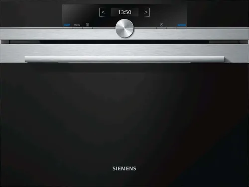 Siemens CF634AGS1 iQ700 Einbau-Mikrowelle 36L - Mikrowelle mit 900W, digitaler Anzeige und Gewichtsautomatik. Ideal für moderne Küchen, bietet Platz für große Gerichte und eine kindersichere Nutzung.