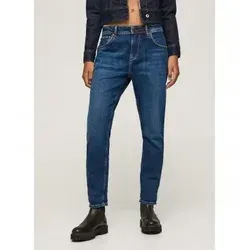 Pepe Jeans Damen Jeans Violet, Blau (Denim-vr6), 25W / 32L - Moderne Karotten-Passform mit elastischem Denim-Stoff, ideal für einen lässigen Look und optimalen Tragekomfort.