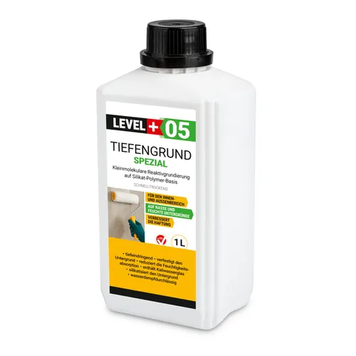 Tiefengrund LF Spezial 1L Wassergläser Grundierung Tiefgrund Wand Boden RM05