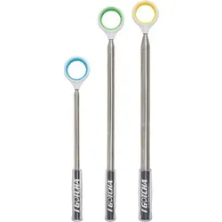 IGOTCHA Jawz Compact 10ft Ballrückholer Silber - Golf-Ballrückholer mit gummierter Oberfläche für sicheres Greifen, ultrakompakt und patentierter Edelstahlschaft für Langlebigkeit.