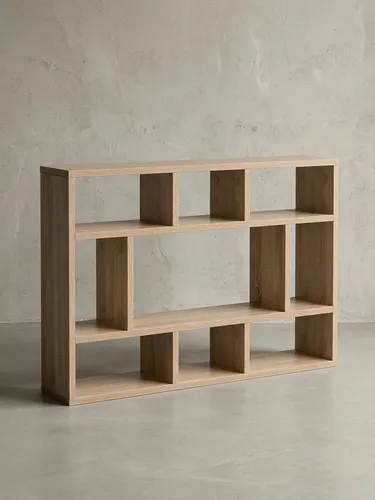 KADIMA DESIGN Wandregal Wandregal WL5.809 Sonoma Eiche 75x51x16 cm Holz Hängeregal Modern, Bücherregal Schmal, Dekoregal Schweberegal Wohnzimmer, Design Wandboard Freischwebend, Holzregal Regal für die Wand
