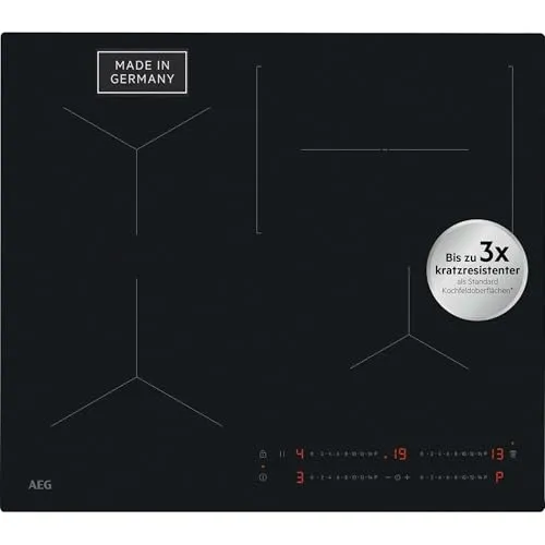 AEG Induktionskochfeld Autark 60 cm - Flexibilität & Powerfunktion - Kochfeld mit 4 Flex-Kochzonen, kratzresistenter SaphirMattSE-Oberfläche und PowerBoost für schnelles Kochen. Ideal für moderne Küchen und Komfort beim Kochen.