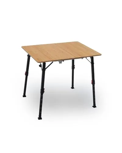 Campingtisch Quick Kimmy von qeedo - 80x60 cm - Camping-Möbel: Der schnell aufbaubare Bambus-Campingtisch ist leicht zu transportieren und bietet eine stabile Tischplatte in robuster Qualität.