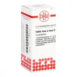 Hekla Lava E Lava D12 10 G - Homöopathisches Arzneimittel in Form von 10 g Streukügelchen, ideal zur Unterstützung des Wohlbefindens. Apothekenpflichtig und ohne bekannte Nebenwirkungen.