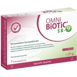 OMNi BiOTiC SR-9 - Sachets für mentale Belastung - Nahrungsergänzungsmittel mit 9 probiotischen Bakterienstämmen zur Unterstützung der mentalen Gesundheit, ideal für stressige Zeiten.