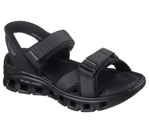 Skechers Herren Sandale Glide-Step Pro Salvoe schwarz 45 EU - Bequeme Herren Sandale in Größe 45 mit Klettverschluss und offenem Design. Ideal für sportliche Freizeitaktivitäten und den ganzen Tag tragbar.
