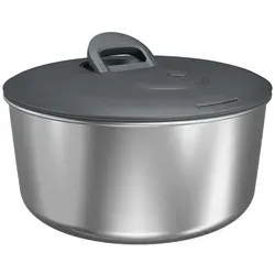 ZYLISS Salatschleuder EASY SPIN L – Edelstahl mit Seilzug-Mechanismus - Sonstige, innovative Seilzug-Mechanik für müheloses Trocknen von Salat und Gemüse, Durchmesser 27 cm