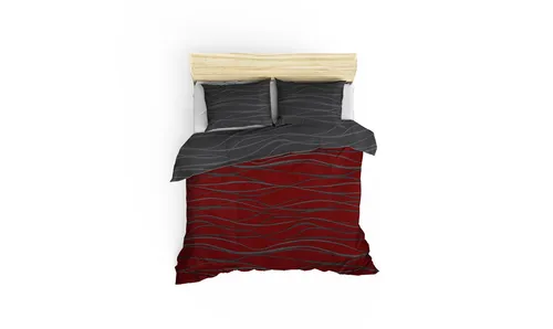 L'Essentiel Linge de Maison Begonvilla EPJ5183 Bettdecken Set – Claret Rot - Luxuriöses Super King Quilt Cover Set aus 65% Baumwolle und 35% Polyester. Mit einer Größe von 260 x 220 cm bietet es optimalen Komfort und Stil. Maschinenwaschbar bei 30 °C für einfache Pflege.