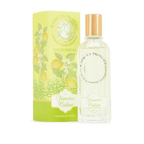 Jeanne en Provence Verveine Cédrat Eau de Parfum 60 ml - Eau de Parfum für Damen, erfrischender Zitrusduft mit belebenden Noten, ideal für den täglichen Gebrauch und perfekt für heiße Sommertage.