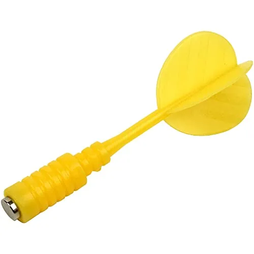 Karella Magnet Dartpfeil mit integrierter Magnetspitze, stabil mit hoher Magnetkraft, Ersatz-Darts Safety für alle Magnet Dartscheiben, Kinder und Erwachsene, Set:3 St. in gelb