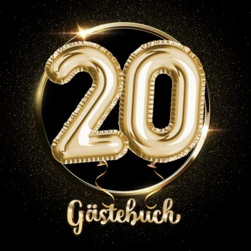 Gästebuch: Ein Erinnerungsalbum zum 20. Jubiläum, Geburtstag oder Hochzeitstag - 20 Jahre - Deko & Geschenk Buch zum Eintragen 20