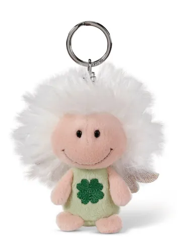 NICI Schlüsselanhänger Schutzengel - 7 cm Glücksbringer mit Glitzerflügeln, süßer Talisman für Kinder und Erwachsene