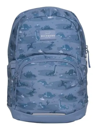 Beckmann Sport Mini - Dino World Kindergartenrucksack - Der Beckmann Sport Mini Kindergartenrucksack ist ideal für Vorschulkinder. Mit ergonomischem Design, wasserabweisendem Material und integrierter Regenhülle bietet er optimalen Tragekomfort und Schutz für den Inhalt.