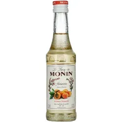 Le Sirop de Monin AMARETTO 0,25l - Entdecken Sie den Le Sirop de Monin Amaretto in der praktischen 0,25-Liter-Flasche. Der alkoholfreie Sirup vereint feine Mandel- und Vanillenoten, ideal für Kaffeespezialitäten, Desserts und Cocktails. Genießen Sie den klassischen Geschmack ohne Alkohol!