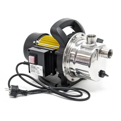 Gartenpumpe 3800l/h 1200W - Leistungsstarke Wasserpumpe für Teich und Regenwasser - Wasserpumpen: Maximale Fördermenge von 3.800 l/h und Förderhöhe von 48 m, ideal für Teiche und Regenwasser. Robuste Konstruktion aus Kunststoff und Stahl.