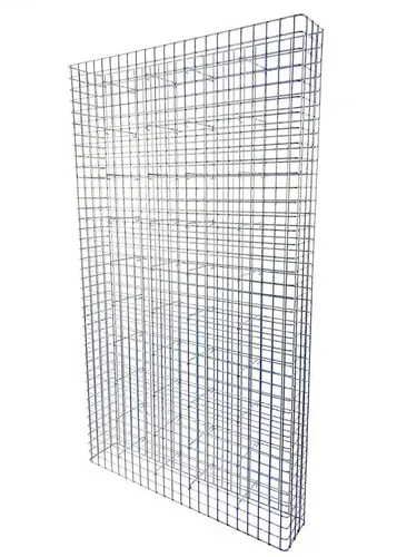 GABIONA Gabionenzaun 117x200x22 cm - Robuste Gabionenmauer für stilvollen Sichtschutz - Dekorative Zäune: Langlebiger Gabionenzaun aus wetterfestem, feuerverzinktem Stahl, ideal für ca. 850 kg Natursteine, bietet modernen Sichtschutz und ist pflegeleicht.
