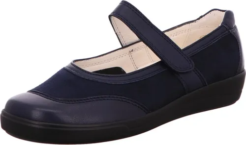 Christian Dietz Locarno Ocean Damen-Slipper - Elegante Damen-Slipper mit Klettverschluss aus hochwertigem Leder und rutschfester Polyurethan-Sohle für optimalen Tragekomfort.