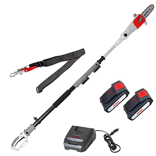IKRA Akku-Hochentaster ICPS 2020 – Kabellose Freiheit bis 4 m - Der IKRA Akku-Teleskop-Entaster ICPS 2020 bietet kabellose Freiheit und Komfort bei der Baumpflege. Mit 20 cm Sägelänge und zwei Akkus für bis zu 80 Minuten Einsatzdauer erreichen Sie mühelos Höhen bis 4 m.