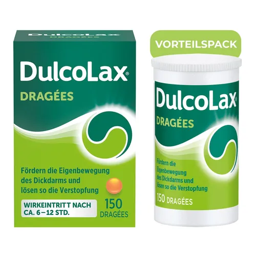 Dulcolax Dragees - Abführmittel mit Bisacodyl für schnelle Hilfe - Arzneimittel zur kurzfristigen Behandlung von Verstopfung, wirkt zuverlässig über Nacht und sorgt für schnelle Erleichterung in 6-12 Stunden.