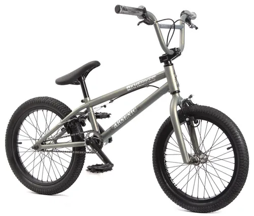 Zoll BMX Kinder Fahrrad Freestyle Rad KHE ARSENIC Rotor anthrazit grau 10,1kg 18