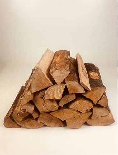 Buche Esche Feuerholz Kaminholz 33 cm (90 kg) - Trockenes Brennholz für gemütliche Abende. Lieferung in Kartons zu je 30 kg, ideal für den Kamin. Hochwertige Holzqualität sorgt für langanhaltende Wärme.