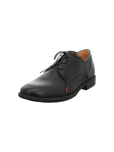 Think! Herren CIVITA Halbschuhe - Nachhaltige, chromfrei gegerbte Qualität in Schwarz - Herren-Schnürhalbschuhe aus chromfrei gegerbtem Leder, fair produziert und reparierbar für umweltbewusste Träger.