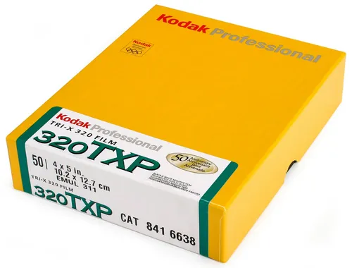 Kodak Tri-X 320 Pan Planfilm 10,2x12,7cm - Schwarz-Weiß-Film im Format 10,2x12,7cm für kreative Fotografie. 50 Blatt mit 320 ISO für beeindruckende Ergebnisse in verschiedenen Lichtverhältnissen.