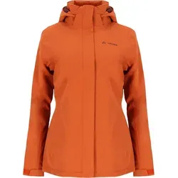 VAUDE Funktionsjacke SE Wo Renjo Jacket BUCKEYE orange XS (36) - Wasserdichte und atmungsaktive Funktionsjacke aus 100 % recyceltem Polyester, ideal für aktive Outdoor-Abenteuer. Perfekte Passform in Größe 36.
