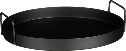 Mica Tablett Razz schwarz Eisen 6,5 x 30 cm  Dekorative Platte