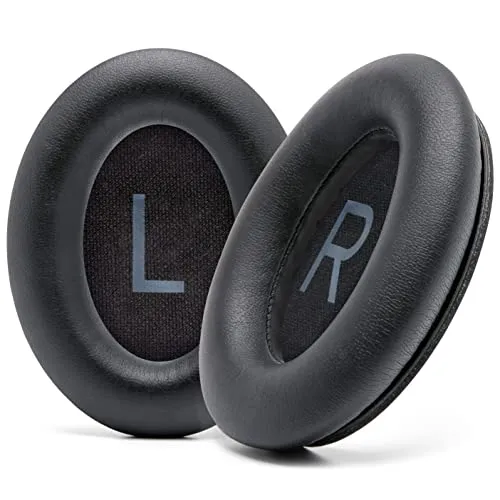 WC PadZ QC45 – Ohrpolster für Bose QuietComfort 45 - Komplettes Ersatz-Ohrpolster-Kit für Bose QuietComfort 45. Extra dick für maximalen Komfort und einfache Installation ohne Werkzeug. Strapazierfähige Nähte sorgen für lange Lebensdauer und verbesserten Klang.