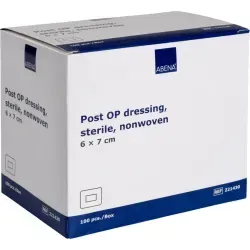 ABENA® Post-OP-Verband, steril 221430 , 1 Packung = 100 Stück, 6 x 7 cm