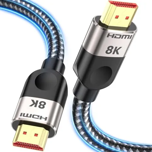 Southlight 10K 8K HDMI 2.1 Kabel 10 Meter [8K@60Hz, 4K@120Hz 144Hz, 48Gbps] Ultra High Speed eARC HDCP 2.2&2.3 DTS:X Dynamische HDR Dolby Atmos Kompatibel mit Soundbar/PS2/PS5/Xbox/Roku TV