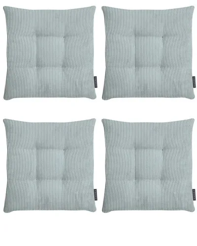 Magma Heimtex Stuhlkissen 4er Set Inga - Stuhlkissen Inga 4er Set aus strapazierfähigem Cordstoff, ideal für Komfort und Stil in Esszimmer, Büro oder Garten. Pflegeleicht und Made in Germany.
