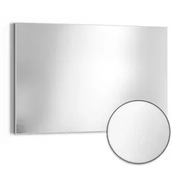 DEQORI Metall Magnettafel 90x60 cm - Weiße Design Pinnwand für Küche & Büro - Vielseitige Magnettafel für alle Arten von Magneten. Einfach zu montieren und in zwei Positionen ausrichtbar. Hochwertiges, leichtes Metall sorgt für Langlebigkeit und stilvolle Akzente in deinem Raum.
