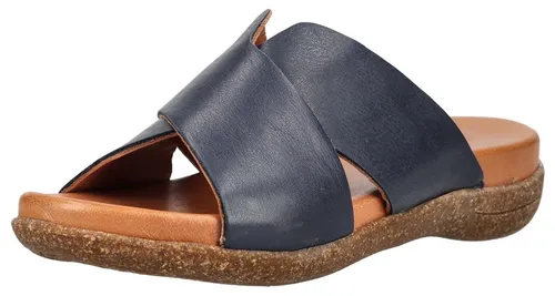 Andrea Conti Pantoletten aus Leder - Dunkelblau - Größe 39 - Elegante Pantolette aus hochwertigem Leder für stilvolle Anlässe. Ideal für Stadtbummel und Urlaubsreisen. Der zeitlose Look macht diesen Schuh zum perfekten Begleiter!