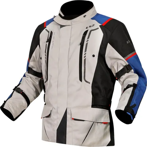 LS2 Narvik Motorrad Textiljacke 3XL - Wasserdichte und atmungsaktive Motorradjacke mit herausnehmbarem Thermofutter, ideal für alle Wetterbedingungen.