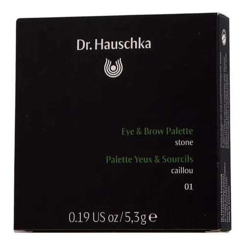 Dr. Hauschka Eye & Brow Palette 01 stone - Hilfsmittel Accessoires: Samtig-matte Farben für ausdrucksstarke Augen und Brauen, pflegend mit Mineralpigmenten und Heilpflanzen, 100% Naturkosmetik nach NATRUE-Standard.