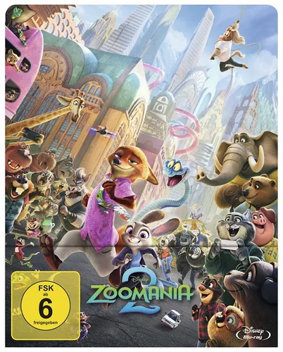 Zoomania 2 - Limitiertes Steelbook [Blu-ray] - Erleben Sie das Abenteuer in der bunten Tierwelt mit diesem limitierten Steelbook. Perfekt für Sammler und Filmfans, die Wert auf hochwertige Verpackung legen.