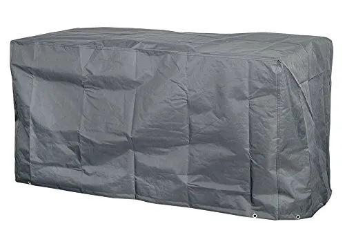 Happy People Deluxe Schutzhülle Grau One Size - Abdeckhauben für Bänke, wetterfest und robust für optimalen Schutz Ihrer Gartenmöbel