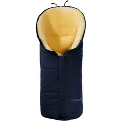 Hofbrucker Lammfell-Fußsack Eskimo für Babyschale & Kinderwagen - Kuschelweicher Lammfell-Fußsack für Babyschale und Buggy. Wasserabweisend, mit mittigem Reißverschluss und drei Gurtschlitzen. Hält Ihr Kind warm und sorgt für besten Liegekomfort - Made in Germany.