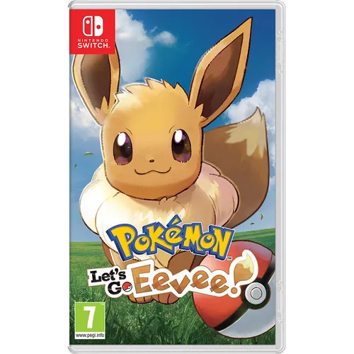 Pokémon: Let's Go, Eevee für Nintendo Switch - PC- & Videospiele, erlebe ein abenteuerliches Pokémon-Spiel mit Eevee als Begleiter und genieße die nostalgische Rückkehr in die Kanto-Region.