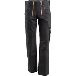 Oyster Arbeitshose Herren Twill Zunfthose schwarz - Robuste Zunfthose für Handwerker mit 6 praktischen Taschen, ideal für Dachdecker, Zimmerleute und Schreiner. Hohe Flexibilität und Komfort bei der Arbeit.