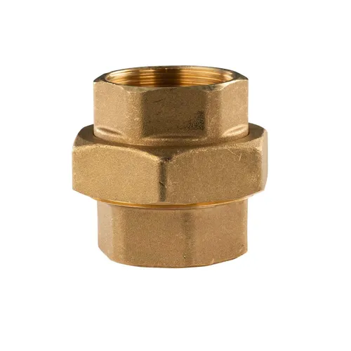 Messing Gewinde-Fitting 1 1/2' IG - 1 1/2' IG mit O-Ring - Robuste, konisch dichtende Messing-Verschraubung für Heizung und Sanitär. Ideal für zuverlässige Installationen mit geprüfter Qualität und einfacher Montage.