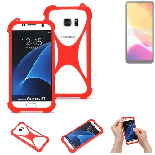 Bumper für Cubot Note 21 Silikon Hülle Softcase Schutz Hülle Schutzring rot