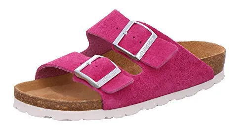 Rohde 5590 Alba Damen Pantoletten aus Leder in Pink, Größe 41 - Elegante Pantoletten aus hochwertigem Leder, ideal für den Sommer. Bieten hohen Tragekomfort und stilvolles Design für jeden Anlass.