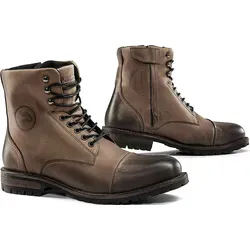 FALCO Motorradstiefel GORDON 2 khaki - Wasserdicht mit D3O Protektoren - Motorradstiefel in khaki, Größe 45, wasserdicht und ausgestattet mit D3O Protektoren für optimalen Schutz und Komfort auf jeder Fahrt.